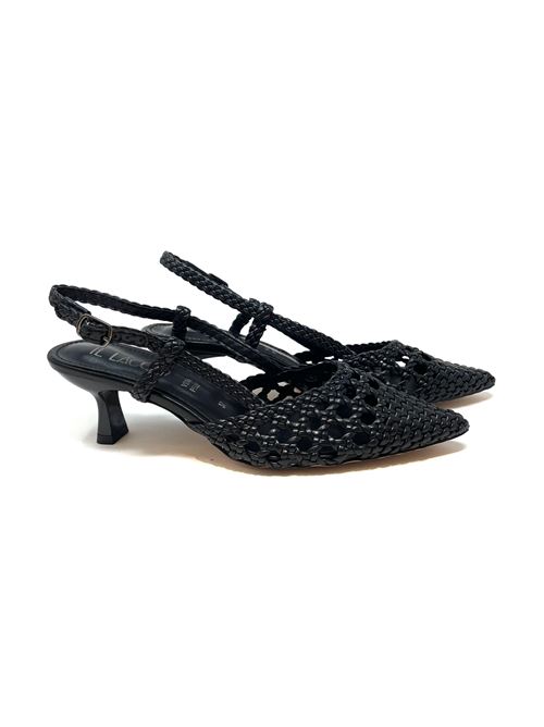 Slingback donna intrecciata IL LACCIO | 9110SOFTNERO